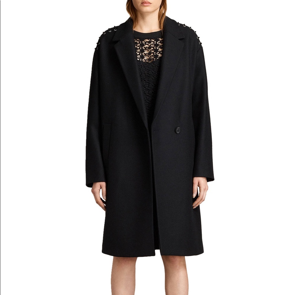 ALL SAINTS AVA LACED COAT